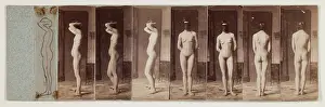 Masked Prints: Nude Series #37, Brooklyn No. 2, c1883. Creator: Thomas Eakins