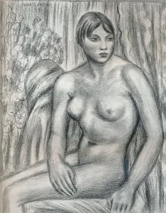 Mark Gertler Prints: Nude Study, 20th century (1932). Artist: Mark Gertler