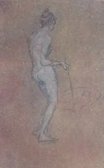 James Mcneill Prints: A Nude Study, c1864, (1904). Artist: James Abbott McNeill Whistler