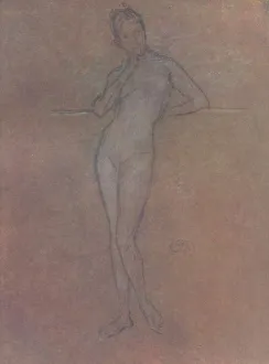 Leaning Back Prints: A Nude Study, c1872, (1904). Artist: James Abbott McNeill Whistler