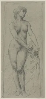 Alphonse Legros French Prints: Nude Woman. Creator: Alphonse Legros (French, 1837-1911)