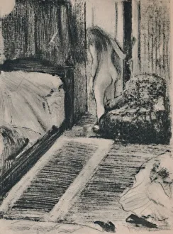 Nude Woman at the Door of Her Room, c. 1879, (1946). Artist: Edgar Degas