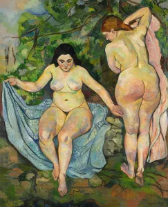 Suzanne 1865 1938 Prints: Two Nudes or The Bath, 1923. Creator: Valadon, Suzanne (1865-1938)