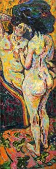 Two Nudes [obverse], 1907. Creator: Ernst Kirchner