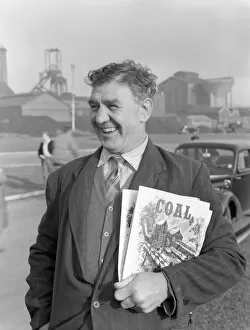 Trade Union Gallery: NUM official selling Coal magazine, South Yorkshire, 1959. Artist: Michael Walters