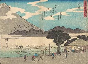 Reisho Tokaido Gallery: Numazu, ca. 1838. ca. 1838. Creator: Ando Hiroshige