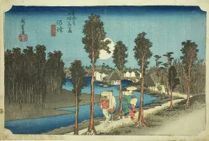 Numazu Shizuoka Chubu Japan Prints: Numazu-Dusk (Numazu-tasogare zu)