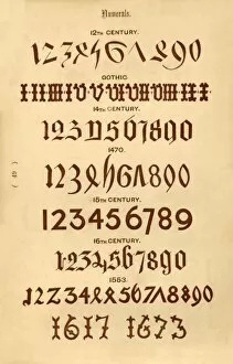 Delamotte Gallery: Numerals, 1862