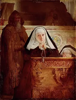 Clergy Prints: The Nun, 1875-1891. Creator: William Fettes Douglas