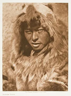 Hooded Prints: Nunivak Youth, 1928. Creator: Edward Sheriff Curtis