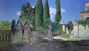 The Nuns Garden, c1870-1938. Artist: Enrico Tarenghi