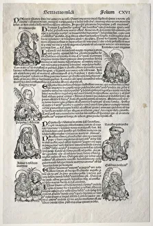 1434 1519 Prints: Nuremberg Chronicle, 1493. Creator: Michael Wolgemut (German, 1434-1519)
