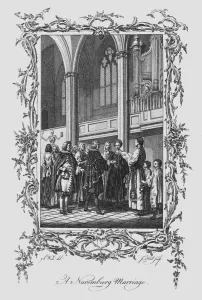 Nuremburg Prints: A Nuremburg Marriage, late 18th century. Artist: J Hall