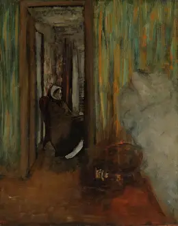 Doors Prints: The Nurse, 1872-1873. Creator: Edgar Degas