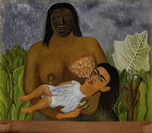 Caldern Prints: My Nurse and I (Mi Nana y Yo), 1937. Creator: Frida Kahlo