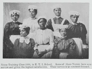 Training College Prints: Nurse Training class 1900, in E. T. I. School, 1903. Creator: Unknown