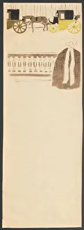 Nursemaids Promenade, Frieze of Carriages, 1895. Creator: Pierre Bonnard (French