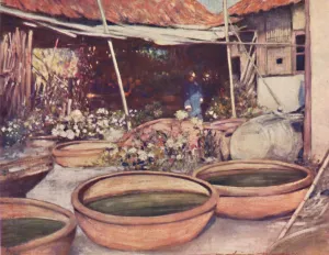 Dorothy Prints: Nursery Garden, 1903. Artist: Mortimer L Menpes