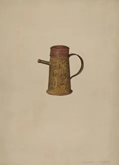 Scrymser Christabel Prints: Nursing Bottle, c. 1938. Creator: Christabel Scrymser