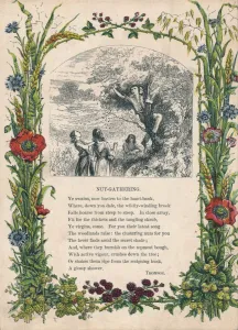 Reaching Out Prints: Nut-Gathering, by Thomson, c1900