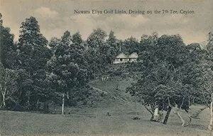 Nuwara Eliya Golf Links, Driving on the 7th Tee, Ceylon, c1900