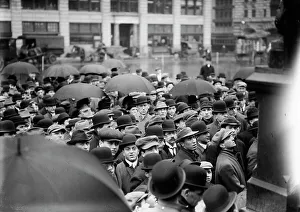 N.Y. - Lawrence strike meeting, (1912?). Creator: Bain News Service