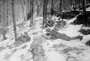 Us Army Prints: N.Y. National Guard manouevres, Peekskill, 1915. Creator: Bain News Service