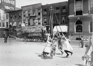 Playground Prints: N.Y. Playground, between c1910 and c1915. Creator: Bain News Service