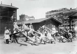 Playground Prints: N.Y. Playground, between c1910 and c1915. Creator: Bain News Service