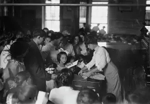 Photographglass Negative Prints: N.Y. schools opening, between c1910 and c1915. Creator: Bain News Service