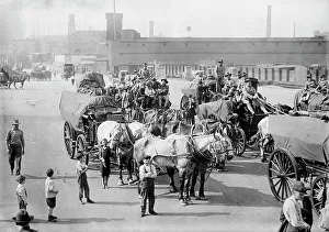 N.Y. troops (war game), between c1910 and c1915. Creator: Bain News Service