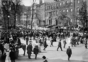 On Looker Prints: N.Y.C. - Assembling of suffrage paraders