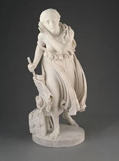 Edward Bulwer Lytton Gallery: Nydia, The Blind Flower Girl of Pompeii, modeled 1855-56, carved 1858