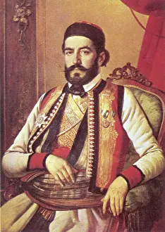 Johann Prints: Nyegosh in 1847, (1951). Creator: Unknown