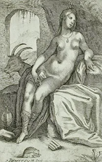 Matham Jacob Prints: Nymph, between 1607 and 1610. Creator: Jacob Matham