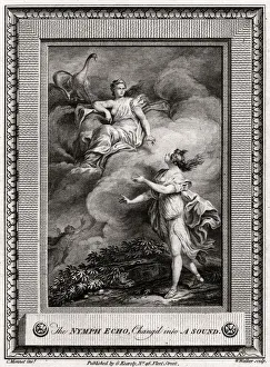 W Walker Prints: The Nymph Echo, Chang d into A Sound, 1774. Artist: W Walker