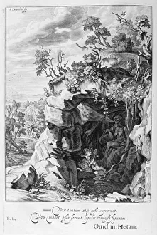 Michel De Prints: The nymph Echo changed into sound, 1655. Artist: Michel de Marolles
