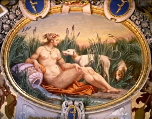 Images Dated 9th May 2014: Nymph of Fontainebleau, a detail of the Nymphs gallery on a sketch by Le Rosso