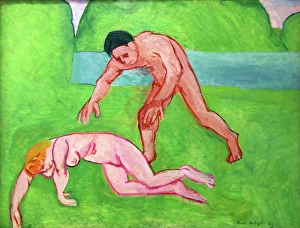 Henri Mile Benot Prints: Nymph and Satyr, 1908-1909. Creator: Henri Matisse
