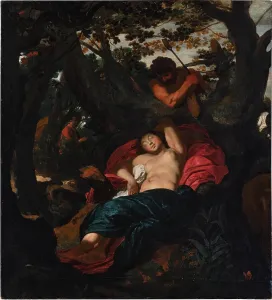 Nymph Prints: Nymph and Shepherd, c1615-1620. Creator: Liss, Johann (1597-1631)