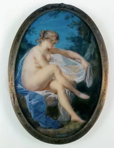 Jacques Charlier Prints: Nymph washing, c1785. Creator: Ecole Francaise