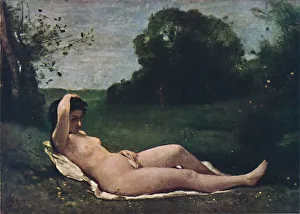 Verve Prints: Nymphe, 1859, (1937). Artist: Jean-Baptiste-Camille Corot