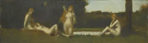 Nymphes à la sortie du bain, after 1877. Creator: Jean Jacques Henner