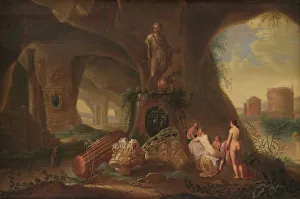 Grotto Prints: Nymphs in a Grotto, 1635-1658. Creator: Abraham van Cuylenborch