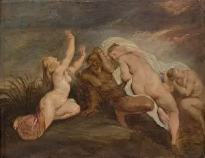 Rubens Sir Peter Paul Prints: Nymphs and River God (Fragment of a Depiction of the Fall of Phaeton)