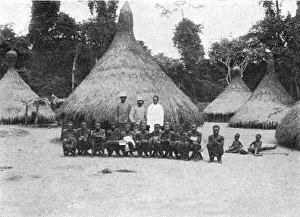 Huts Prints: N'Zakaras anthropophages; L'Ouest Africain, 1914. Creator: Unknown