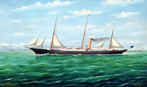 N.Z.G. S.S. Hinemoa off the Kaikouras, NZ, 1911. Creator: Frank Barnes