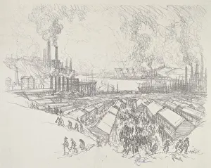 Five O Clock, 1916. Creator: Joseph Pennell