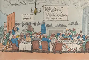 A Two O Clock Ordinary, June 4, 1811. June 4, 1811. Creator: Thomas Rowlandson