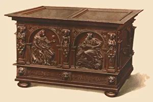 Macquoid Prints: Oak chest, 1904. Artist: Shirley Slocombe